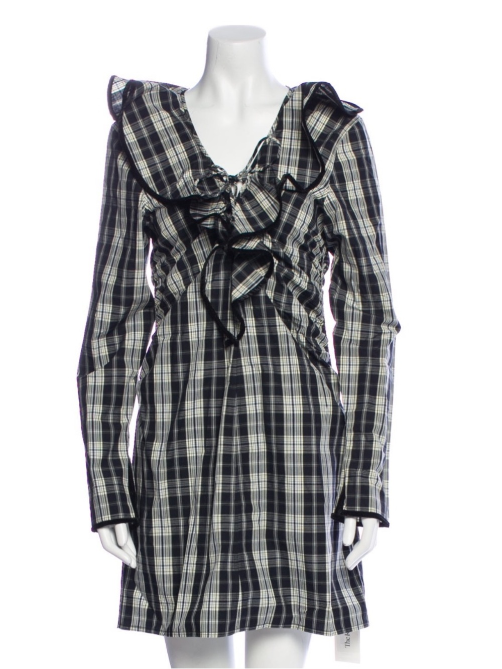 GANNI NWT 🏷️ 100% Organic Cotton Plaid Dress